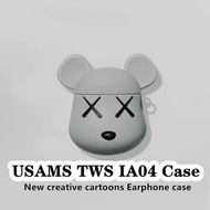 【imamura】For USAMS TWS IA04 Case Cute Cartoon Game Console &amp; Black Dragon for USAMS TWS IA04 Casing Soft Earphone Case Cover