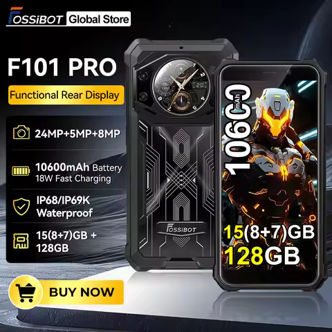 FOSSiBOT [F101 Pro] 8GB 128GB Smartphone 5.45'' HD+ Display 10600mAh 18W Fast Charge Mobile Phone 24