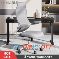 LENOBLE 606 Office Chair Mesh Ergonomic Chair Kerusi Pejabat Study Chair Gaming Chair-3 Years Offici