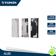 YUNZII AL80 CNC aluminum alloy fuselage mechanical keyboard three-mode connection customized full-ke