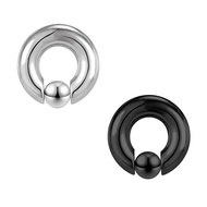 2Pcs Horseshoe Earrings Circular Barbell 316L Surgical Steel Internally Threaded 00G 0G 2G 4G 6G 8G 