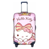 【ในสต็อก】ชุดกระเป๋าเดินทาง Hello Kittys น่ารักล้างทำความสะอาดได้ผ้าคลุมกระเป๋าเดินทางการ์ตูนตลกเหมาะกับกระเป๋าเดินทางขนาด18-32นิ้ว