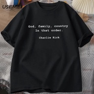 T-shirt Charlie Kirk Activist dengan reka bentuk Faith Freedom Justice untuk lelaki dan wanita. T-sh