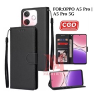 Flip Cover Oppo A5 Pro | Oppo A5 Pro 5G | oppo A5i Leather Flip Cover Wallet Case - Premium Wallet C