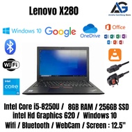 LENOVO THINKPAD X280 INTEL CORE I5 8TH GEN / 8GB RAM / 256GB SSD / 12.5" HD / WINDOWS 11 PRO