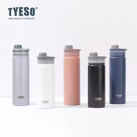 Tyeso Portable Vacuum Flasks Bottle Stainless Steel Travel Bottle Insulated Water Bottle Sport Therm