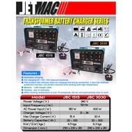 JETMAC 12-24V 15AMP/30AMP Battery Charger w/ 2 x Fuse JBC1515/JBC3030 - Heavy Duty - 6 Months Local 