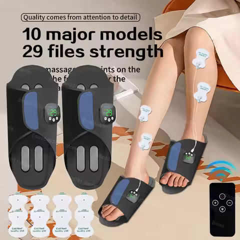 EMS Electric Foot Massager Pad Feet Massager Shoe Muscle Stimulation Massage Shoes Acupressure Devic