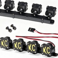 Axial Traxxas TRX‑4 YK Crawler RC 1/10 1/8 Scale KC Style Roof Light Bar, 3 Modes via CH3