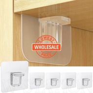 [Wholesale Price] Wardrobe Shelf Support Hook / Punch-free Support Pegs for Cupboard Layer / Self-Adhesive Closet Cabinet Partition Fixator / Divider Board Fixing Bracket Parts