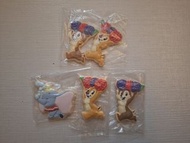 正版 Bandai 出品 迪士尼動畫 Disney Cookie Magcot 小飛象 Dumbo Chip n Dale 大鼻與鋼牙 食玩 磁石貼共5件