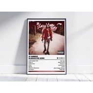 21 Savage Poster Slaughter King - Edgy Music No Framed Art Home Wall Decor Canvas Poster.