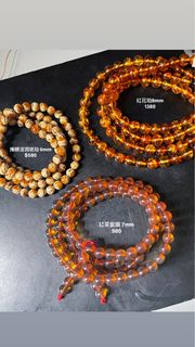 割半價 金珀 琥珀 血珀 茶珀 翳珀  108 手串 念珠 撫順琥珀 頸鏈 Amber 清貨特價