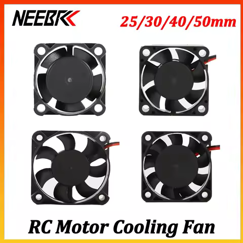 NEEBRC 25/30/40/50mm RC Cooling Fan 5-12V DC 3500-16380RPM Heat Sink High Wind Rapid for 36/42mm 30-