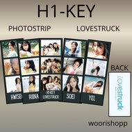 PHOTO STRIP H1-KEY LOVESTRUCK 2 SIDES CONTENTS 5 PCS PHOTO STRIPS KPOP UNOFFICIAL HWISEO RIINA SOEI 