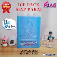 ICEGELKU ICE PACK SLIM 15X10CM  ICE PACK SIAP PAKAI ICE GEL PACK KOTAK BLUE PACK ICEPACK COOLER BOX 