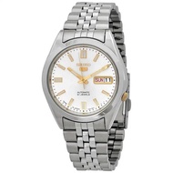 [Creationwatches] Seiko 5 Stainless Steel Silver Dial 21 Jewels Automatic SNKG39J1 Mens Watch