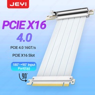 JEYI | JEYI PCIe 5.0/4.0 X16 Riser Cable-90° GPU Extension for RTX 5090/4090 & RX 7900 XTXMining Rig