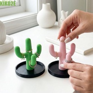 KIKO2E Cactus Ring Holder, Funny Decoration Jewelry Storage Tray, Necklace Dish Creative Save Space 