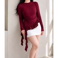 Top JINJU JELLYFISH Knit AprilWanita Wanita