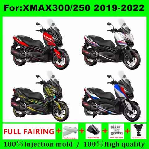 NEW Motorcycle full Fairing kit Fit For Yamaha XMAX125 XMAX250 XMAX300 XMAX400 XMAX 2019 2020 2021 2