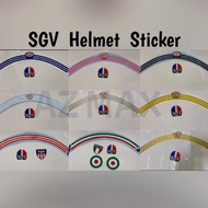 STICKER HELMET SGV 99 STRIPES MALAYSIA STIKER SGV LIMITED EDITION SPECIAL EDITION HELMET SGV STICKER