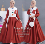 PINKAN DRESS / BAJU GAMIS ANAK TANGGUNG 10-16TH TERBARU 2025 BAJU LEBARAN MEWAH KOMBINASI