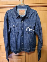 "XL" EVISU GENES 外套 MEN'S TRUCKER JACKET Selvedge du Sportif LOT:3720 初代福神牛仔褸