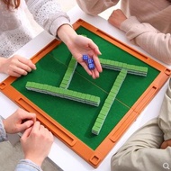 Outdoor Traveling Mahjong Game Portable Mini Mahjong+Folding Mahjong Table Set 4 in 1