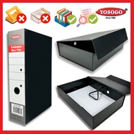 [Super SaverS] Yosogo A4/F4 Foldable Box File Paper Box File Binder Folder Portable  Document file O