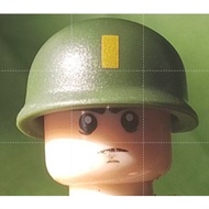 WW 2 American Army helmet (Plastic toy and less than 1.3 cm) e