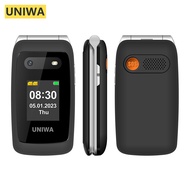 UNIWA V202T dual screen flip 4G business phone, dual card dual standby elderly phone, ultra long standby