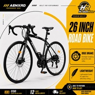 AENXRD 26 Inch 700C Road Bike for Adults 21-Speed Bicycle Heavy Duty Commuter Max Load 200kg