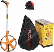 FLZOSPER Measuring Wheel Portable Three Fold 13-Inch Measures Up to 99,999.9 Feet Perfect Surveying 