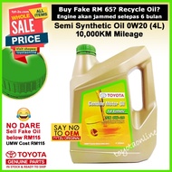 (100% Original) 0W20 FULLY SYNTHETIC ENGINE OIL 4L TOYOTA OIL FILTER 90915-YZZN2 90915-YZZE2 04152-Y