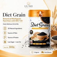 Hishin DietGrain 300g | Multigrain Botanical Beverage With Prebiotic & MCT Oil For Gut Wellness & Da
