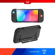[Switch2] Tinzshop Nintendo Switch 2 IINE L1090  L1091 Transparent PC Back Case + Silicone Joypad ca