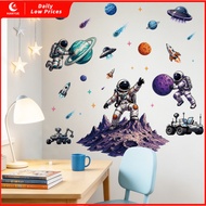 New Planet Children's Room Wall Stickers pvc Self-Adhesive Cosmic Planet Classroom Graffiti Wall Sti