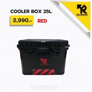 YELLOW ROUTE COOLER BOX 25L - BLACK/RED