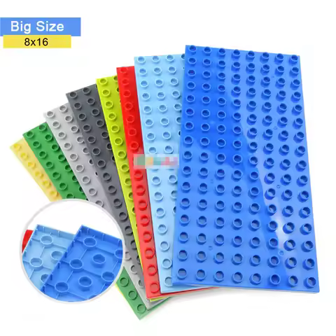 8x16 Dots Building Blocks BasePlates for Big Size Bricks Plate Assembly Two-sided Base Plate Compati