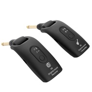 mubbmy 2.4G Wireless Guitar System Electric Guitars Transmitter and Receiver Set Built-in Rechargeab