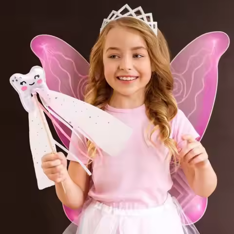 Tooth Fairies Wand Kids Halloween Costume Accessory Safe School Play Tool Party Decoration Party Acc