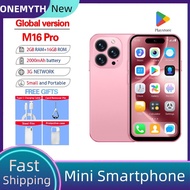 ONEMYTH Soyes M16 Pro 4.0" Mini Smartphone - 2000mAh Battery, 2GB+16GB, Dual SIM, Face ID, Support W