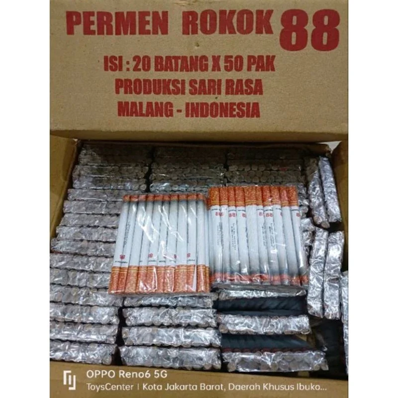20pcs permen rasa bentuk rokok