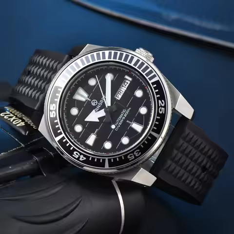 PARNSRPE 40mm Sapphire Mirror Darth Vader NH36 Movement Luminous Fully automatic Mechanical Watch 90