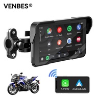 VENBES ระบบนำทาง GPS สำหรับมอเตอร์ไซค์ 5 นิ้ว รองรับ Wireless Android Auto และ Carplay แบบ Type-C พร