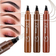 4 Points Eyebrows 4D Hair-like Eyebrow Tattoo Pen Waterproof Liquid Lazy Eye Brow Pencil Eyeliner