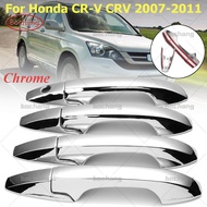 4ประตู ABS มือจับโครเมี่ยมสำหรับ Honda CR-V CRV 2007 2008 2009 2010 2011