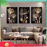 💥Explosion💥Mewah Bunga Emas Nordic Style Gambar Hiasan Dinding Hiasan Dinding Ruang Tamu Moden Gamba