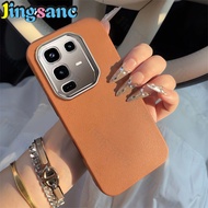 Jingsanc vỏ điện thoại kết cấu da sang trọng cho infinx Note 50/infinx Note 50 Pro nhựa TPU mềm điện